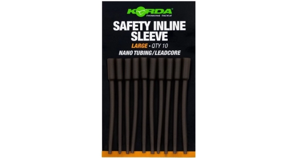 KORDA - Prevleky Safety Inline Sleeve Nano Tubing Leadcore Large 10 ks