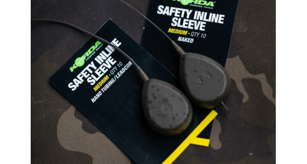 KORDA - Prevleky Safety Inline Sleeve Nano Tubing Leadcore Medium 10 ks