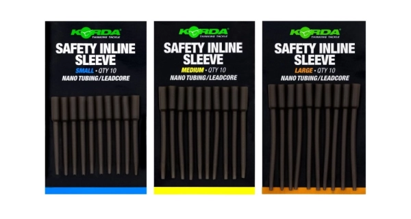 KORDA - Prevleky Safety Inline Sleeve Nano Tubing Leadcore Medium 10 ks