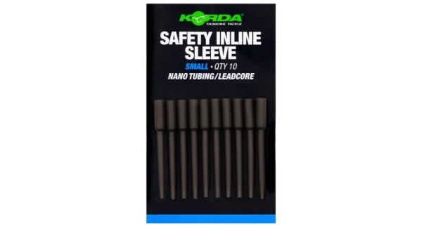 KORDA - Prevleky Safety Inline Sleeve Nano Tubing Leadcore Small 10 ks