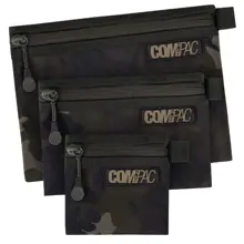KORDA - Puzdro Compac Wallets Dark Kamo Set 3 ks