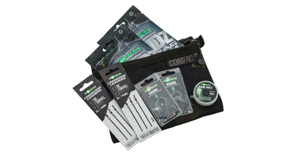 KORDA - Puzdro Compac Wallets Dark Kamo Set 3 ks