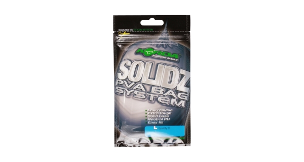 KORDA - PVA vrecká Solidz Large 20 ks 85 x 110 mm