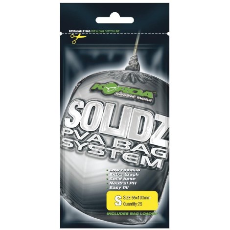 KORDA - PVA vrecká Solidz Small 25 ks 55 x 100 mm