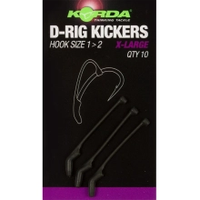 KORDA - Rovnátka na háčik D-Rig Kickers Green veľ. XL 10 ks
