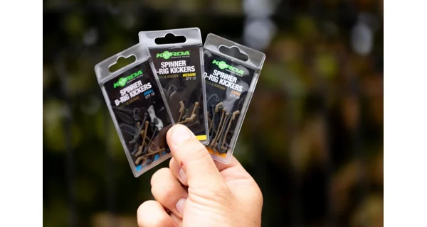 KORDA - Rovnátka Spinner D-Rig Kickers Green & Brown Large 10 ks