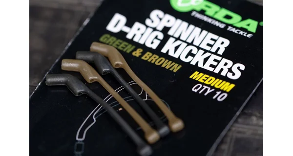 KORDA - Rovnátka Spinner D-Rig Kickers Green & Brown Large 10 ks