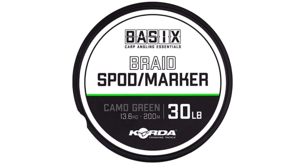 KORDA - Šnúra na raketu / marker Basix Spod / Marker Braid 200m