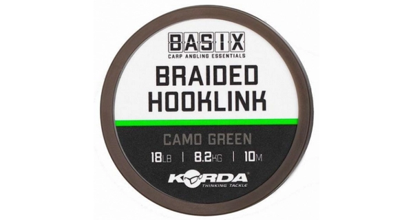 KORDA - Šnúrka Basix Braided Hooklink 18 lb 10 m