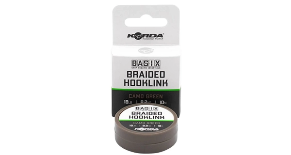 KORDA - Šnúrka Basix Braided Hooklink 18 lb 10 m