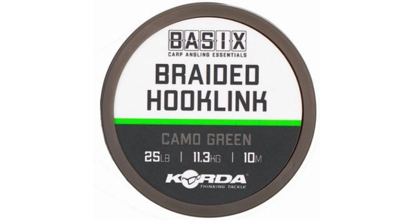 KORDA - Šnúrka Basix Braided Hooklink 25 lb 10 m