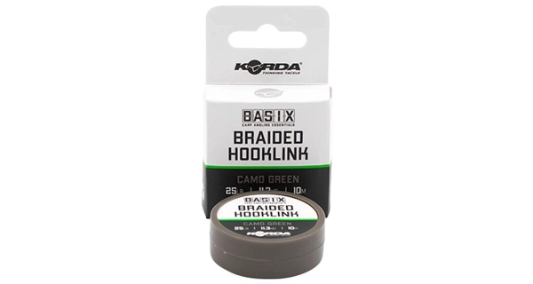 KORDA - Šnúrka Basix Braided Hooklink 25 lb 10 m