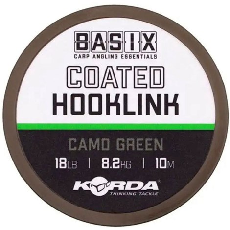 KORDA - Šnúrka poťahovaná Basix Coated Hooklink 18 lb 10 m