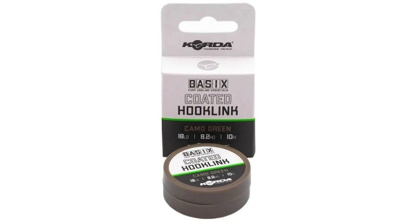 KORDA - Šnúrka poťahovaná Basix Coated Hooklink 18 lb 10 m