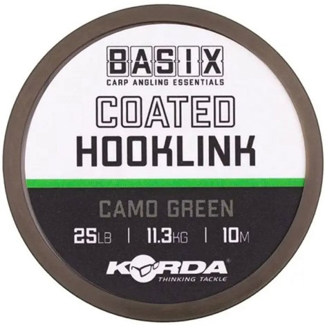 KORDA - Šnúrka poťahovaná Basix Coated Hooklink 25 lb 10 m