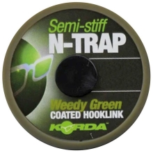 KORDA - Šnúrka poťahovaná N-Trap Semi Stiff 15 lb zelená 20 m