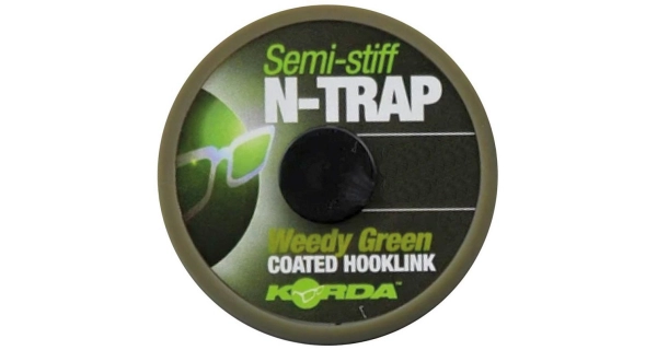 KORDA - Šnúrka poťahovaná N-Trap Semi Stiff 30 lb 20 m Zelená