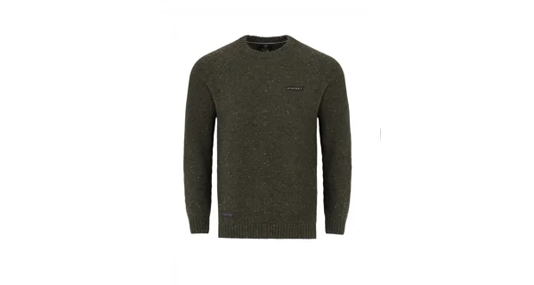 KORDA - Sveter Mindset Fisherman Knitted Sweater Dark Olive veľ. 3XL