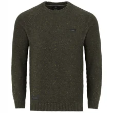 KORDA - Sveter Mindset Fisherman Knitted Sweater Dark Olive veľ. 4XL