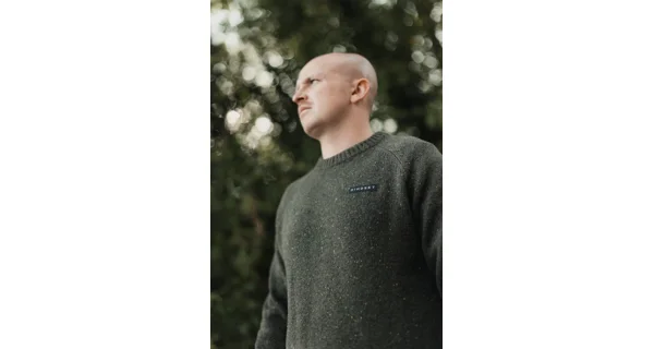 KORDA - Sveter Mindset Fisherman Knitted Sweater Dark Olive veľ. L