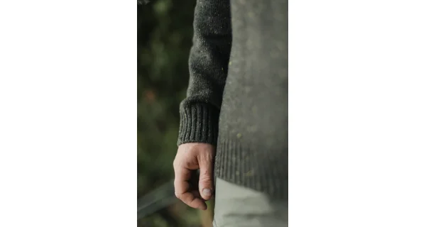 KORDA - Sveter Mindset Fisherman Knitted Sweater Dark Olive veľ. L