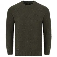 KORDA - Sveter Mindset Fisherman Knitted Sweater Dark Olive veľ. M