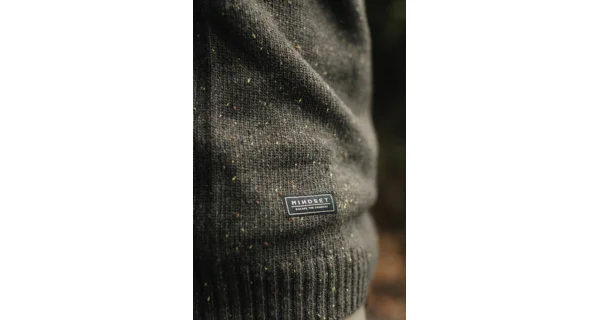 KORDA - Sveter Mindset Fisherman Knitted Sweater Dark Olive veľ. M