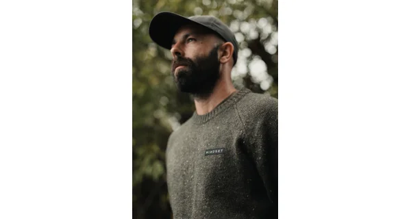 KORDA - Sveter Mindset Fisherman Knitted Sweater Dark Olive veľ. S