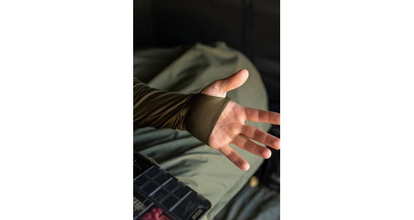 KORDA - Termobielizeň Mock Neck Thermal LS Shirt Dark Olive veľ. L