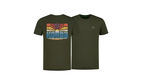 KORDA - Tričko Dawn Vibes Tee Dark Olive veľ. 2XL