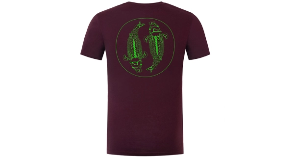 KORDA - Tričko Mandala Tee Burgundy veľ. 3XL