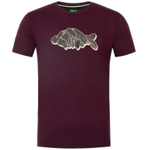 KORDA - Tričko Outline Tee Burgundy veľ. 2XL