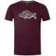 KORDA - Tričko Outline Tee Burgundy veľ. 3XL