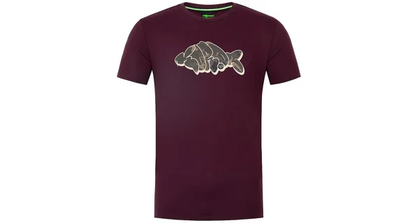 KORDA - Tričko Outline Tee Burgundy veľ. M
