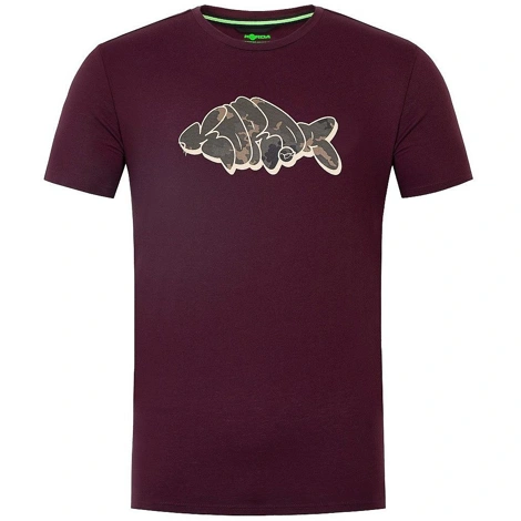 KORDA - Tričko Outline Tee Burgundy veľ. M