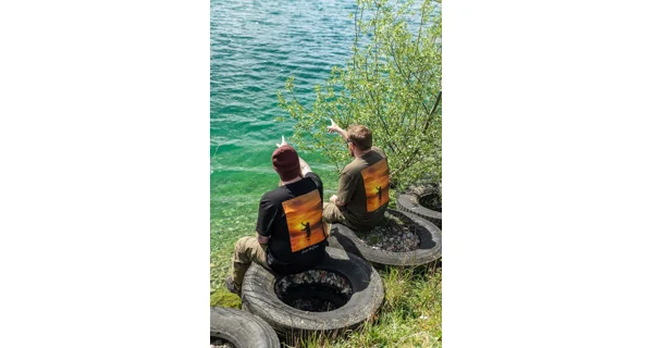 KORDA - Tričko Sunrise Tee Black veľ. 2XL