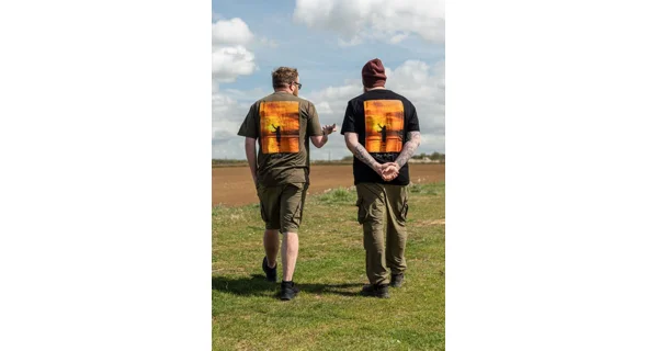 KORDA - Tričko Sunrise Tee Black veľ. 4XL