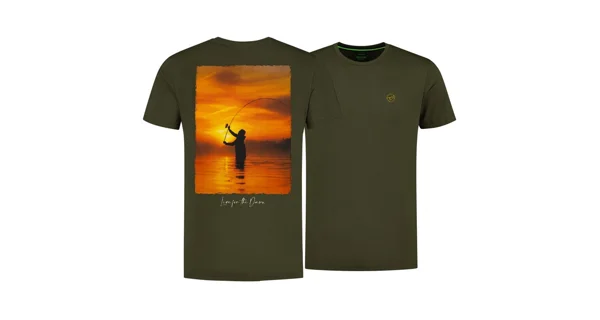 KORDA - Tričko Sunrise Tee Dark Olive veľ. XL