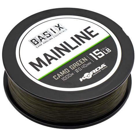 KORDA - Vlasec Basix Main Line 15 lb / 0,40 mm 1000 m