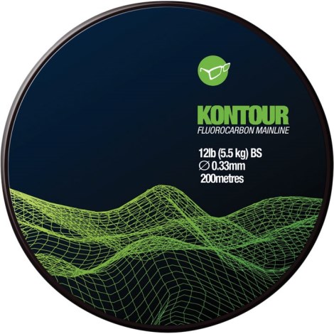 KORDA - Vlasec Kontor Fluorcarbon 18 lb 0,37 mm 200 m