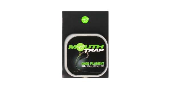 KORDA - Vlasec na tuhé montáže Mouth Trap 20 m 20 lb 0,47 mm