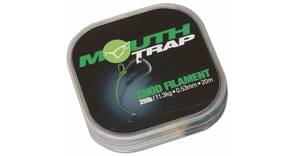 KORDA - Vlasec na tuhé montáže Mouth Trap 20 m 25 lb 0,53 mm