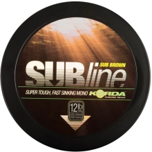 KORDA - Vlasec Subline Ultra Tough Brown 0,35 mm 12 lb 1000 m