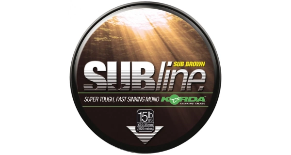 KORDA - Vlasec Subline Ultra Tough Brown 0,40 mm 15 lb 1000 m