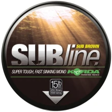 KORDA - Vlasec Subline Ultra Tough Brown 0,43 mm 20 lb 1000 m