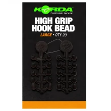 KORDA - Zarážky na háčik High Grip Hook Bead Large 20 ks