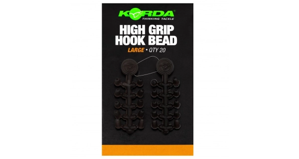 KORDA - Zarážky na háčik High Grip Hook Bead Large 20 ks