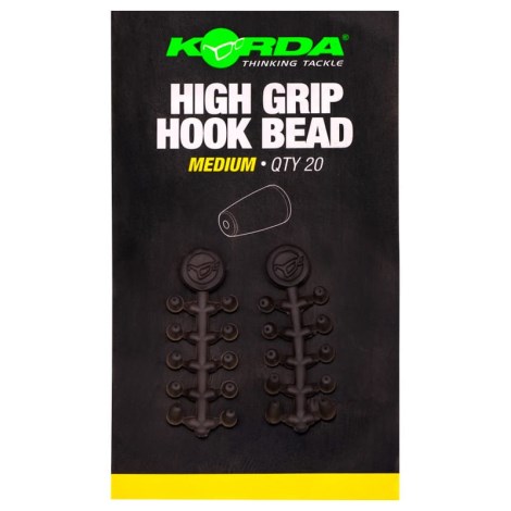 KORDA - Zarážky na háčik High Grip Hook Bead Medium 20 ks