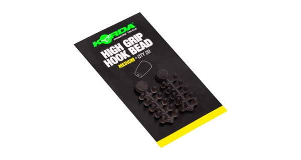 KORDA - Zarážky na háčik High Grip Hook Bead Medium 20 ks