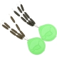 KORDA - Závažie Sinkers Tungsten Medium Gravel Brown 9 ks hnedá